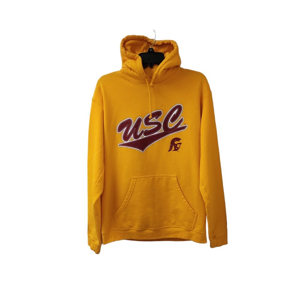 Red Oak Yellow Trojans USC University Southern California Hoodie Sweater Med